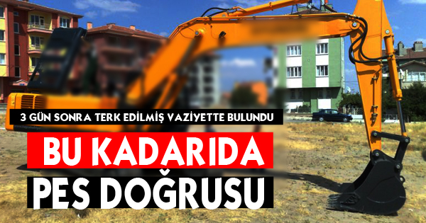 İş Makinesini Düz Kontak Yapıp Çalmışlar