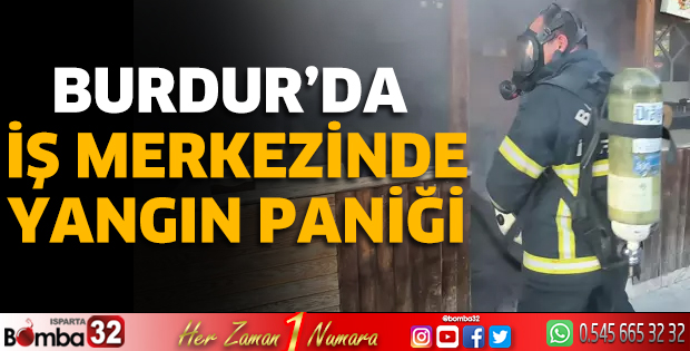 İş merkezinde yangın paniği