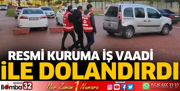 İş vaadiyle dolandırdı