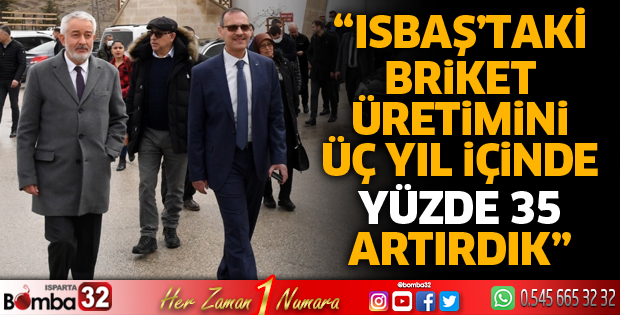 ISBAŞ’taki briket üretimini üç yıl içinde yüzde 35 artırdık