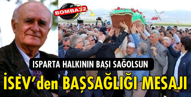 İSEV'den BAŞSAĞLIĞI MESAJI