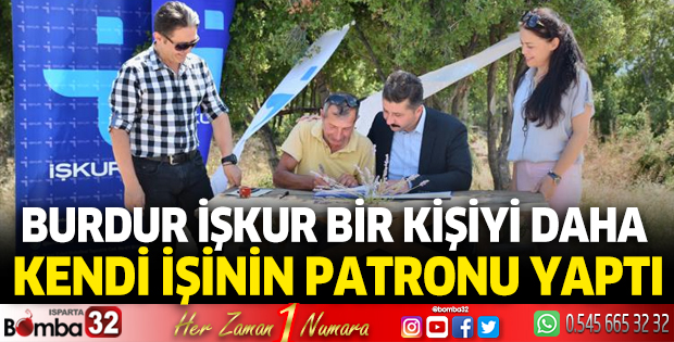 İŞKUR bir kişiyi daha kendi işinin patronu yaptı