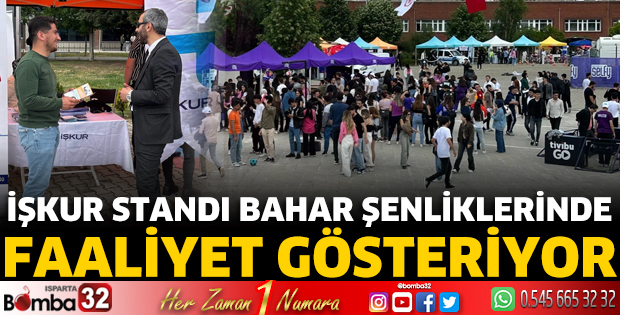 İŞKUR standı Bahar Şenliklerinde faaliyet gösteriyor