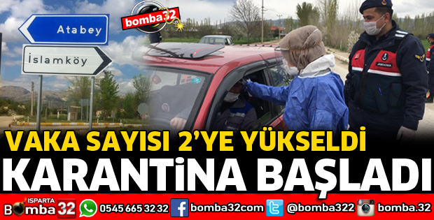 İSLAMKÖY'DE VAKA SONRASI KARANTİNA UYGULAMASI