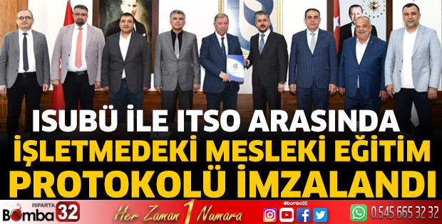 İşletmedeki Mesleki Eğitim Protokolü İmzalandı