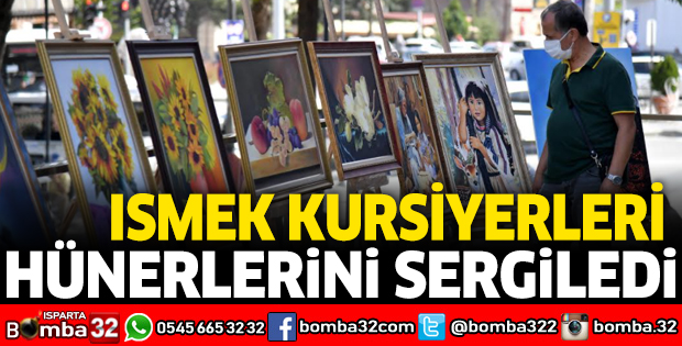 ISMEK KURSİYERLERİ HÜNERLERİNİ SERGİLEDİ