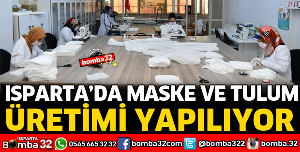 ISMEK MASKE VE TULUM ÜRETİMİ YAPIYOR