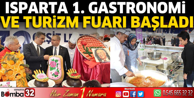 Isparta 1. Gastronomi Fuarı başladı
