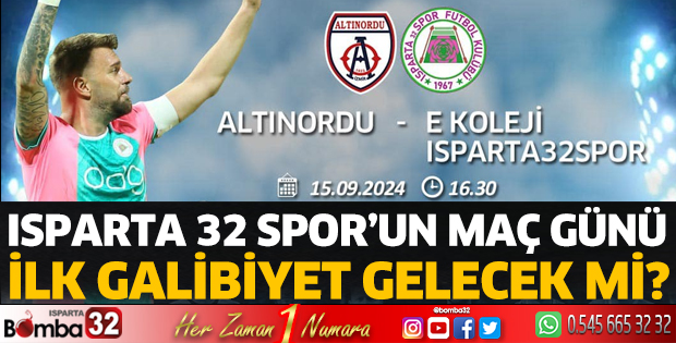 Isparta 32 Spor 3 puan arıyor