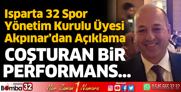 Isparta 32 Spor coşturan bir performans sergiliyor