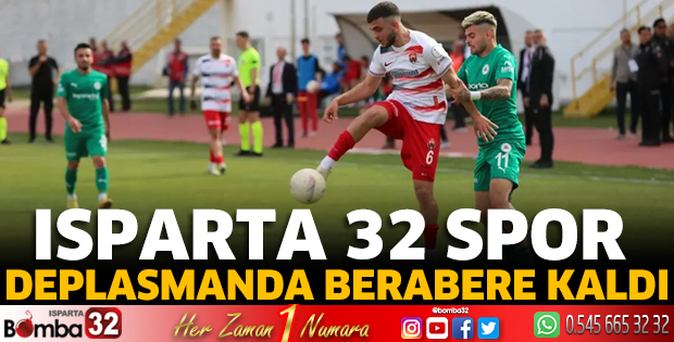 Isparta 32 Spor deplasmanda berabere kaldı 