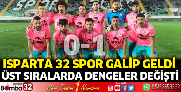 Isparta 32 Spor deplasmanda galip geldi