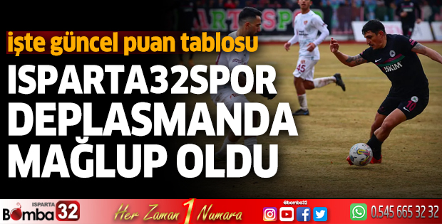 Isparta 32 Spor deplasmanda yenildi 