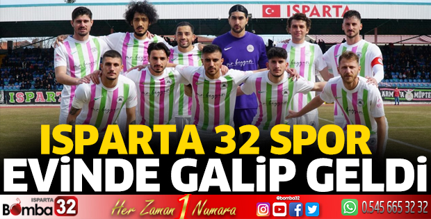 Isparta 32 Spor evinde galip geldi