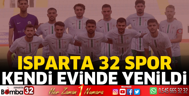 Isparta 32 Spor evinde Sarıyer'e yenildi