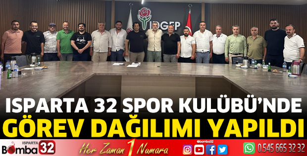 Isparta 32 Spor Kulübü'nde görev dağılımı 