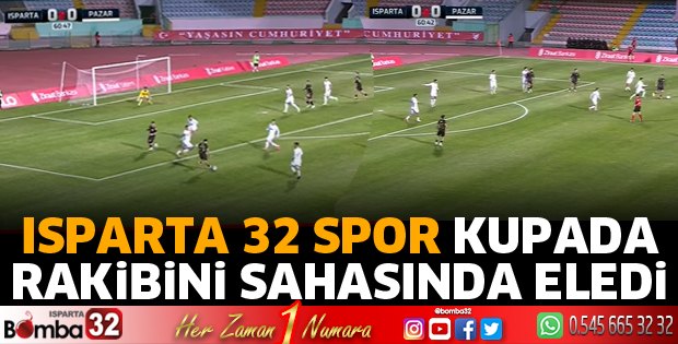 Isparta 32 Spor kupada rakibini eledi