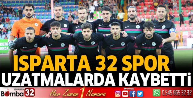 Isparta 32 Spor uzatmalarda kaybetti