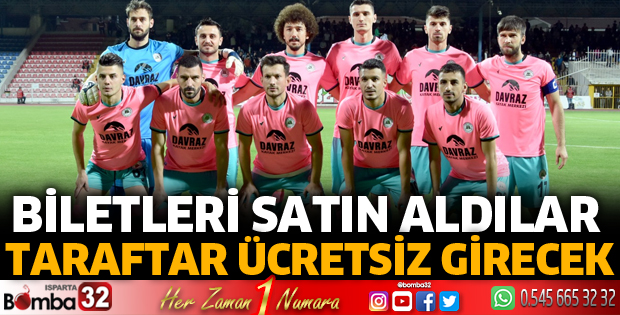 Isparta 32 Spor yönetimi biletleri satın aldı