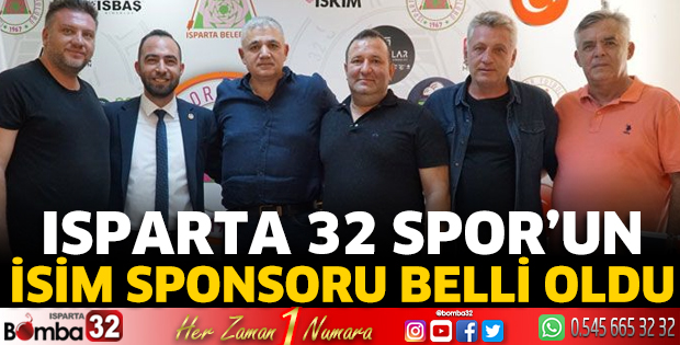 Isparta 32 Spor’un isim sponsoru belli oldu