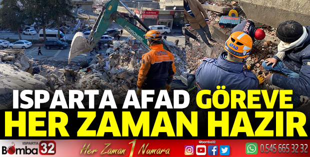 Isparta AFAD göreve her zaman hazır