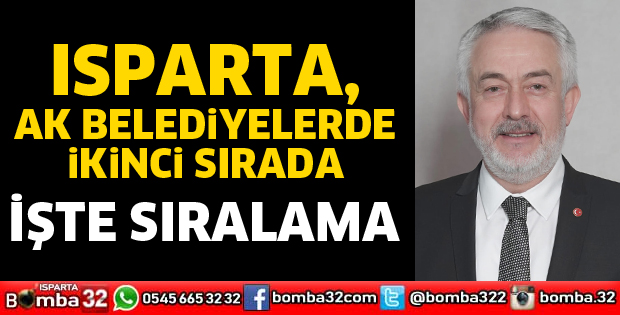 ISPARTA, AK BELEDİYELERDE İKİNCİ SIRADA