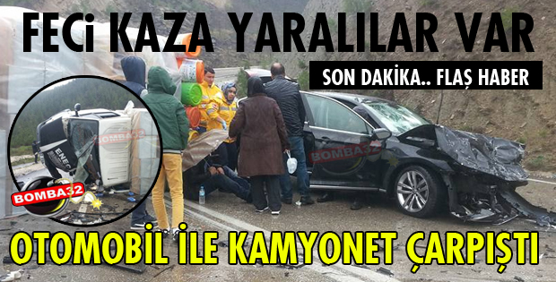 Isparta Antalya Yolunda Feci Kaza