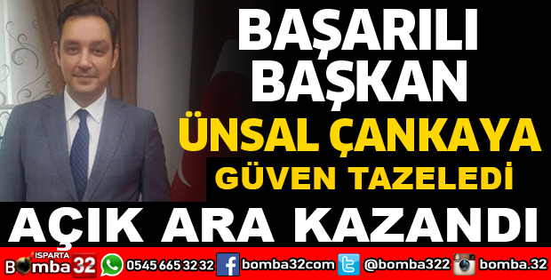 Isparta baro başkanı Ünsal Çankaya güven tazeledi