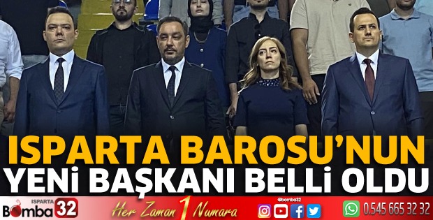 Isparta Barosu’nda yeni başkan Fatih Semiz