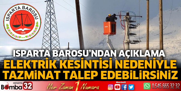 Isparta Barosundan önemli açıklama