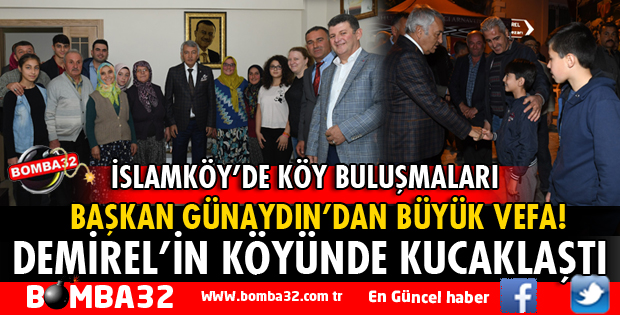ISPARTA BELEDİYESİ İSLAMKÖY'DE KÖY BULUŞMALARI DÜZENLEDİ