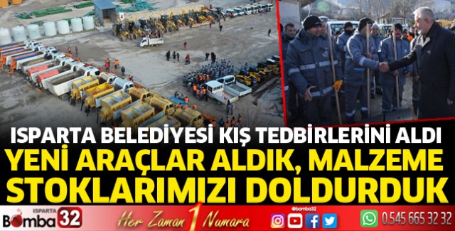 Isparta Belediyesi kış tedbirlerini aldı