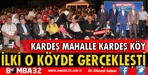ISPARTA BELEDİYESİ ORTAYAZI KÖYÜ'NDE KÖY BULUŞMALARI DÜZENLEDİ