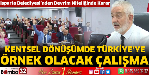 Isparta Belediyesi’nden devrim niteliğinde karar