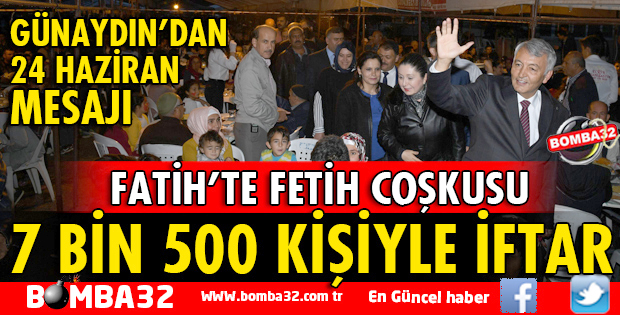 ISPARTA BELEDİYESİNDEN 7 BİN 500 KİŞİYLE İFTAR
