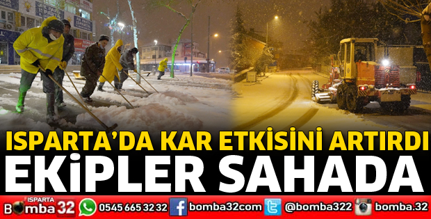 ISPARTA BELEDİYESİNDEN KARLA MÜCADELE SEFERBERLİĞİ