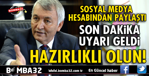 ISPARTA BELEDİYESİ'NDEN SON DAKİKA UYARISI