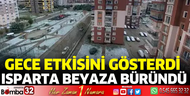 Isparta beyaza büründü