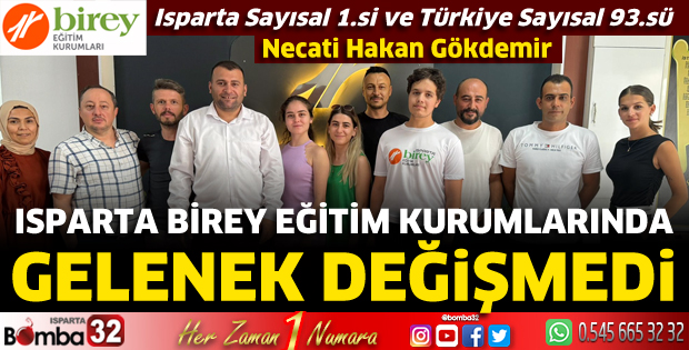 Isparta Birey Eğitim Kurumları'nda gelenek değişmedi 