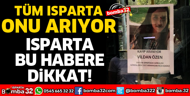 ISPARTA BU HABERE DİKKAT!