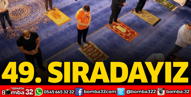 Isparta Cami varlığı bakımından 49. sırada