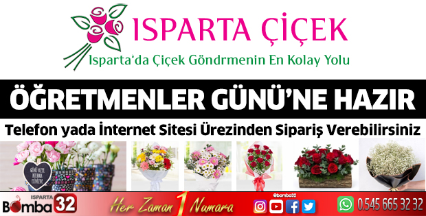 Isparta Çiçekçi Öğretmenler Günü'ne hazır