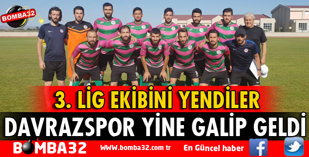 ISPARTA DAVRAZSPOR İKİNCİ HAZIRLIK MAÇINDAN DA GALİP GELDİ