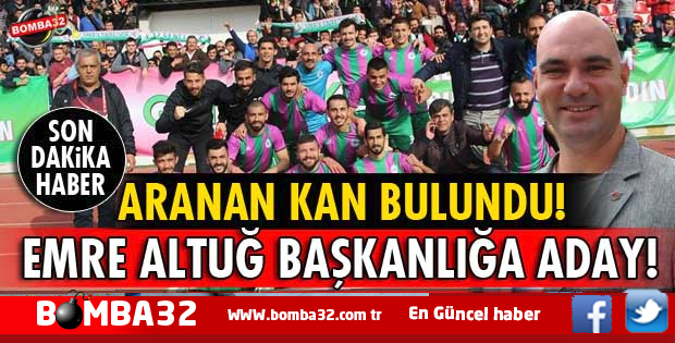 ISPARTA DAVRAZSPOR'A EMRE ALTUĞ BAŞKANLIK İÇİN  ADAYLIĞINI AÇIKLADI