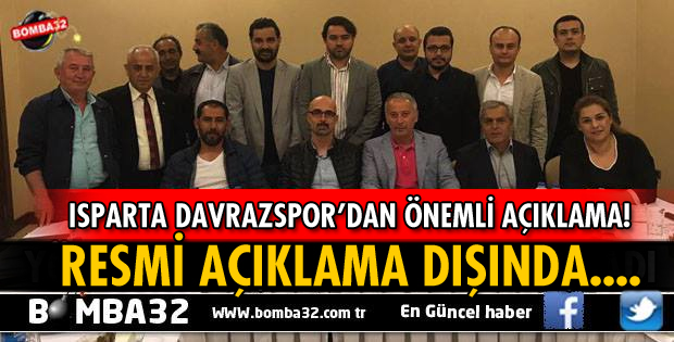 ISPARTA DAVRAZSPOR'DAN ÖNEMLİ AÇIKLAMA