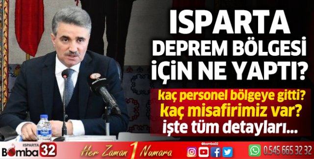 Isparta depremzede aileleri bağrına bastı 