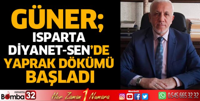 Isparta Diyanet-Sen’de yaprak dökümü başladı