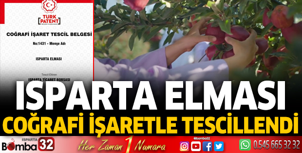 Isparta Elması coğrafi işaret alarak tescillendi