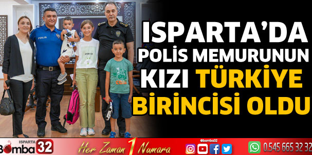 Isparta emniyet teşkilatında gurur tablosu
