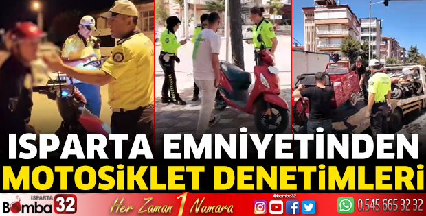 Isparta Emniyetinden motosiklet denetimleri